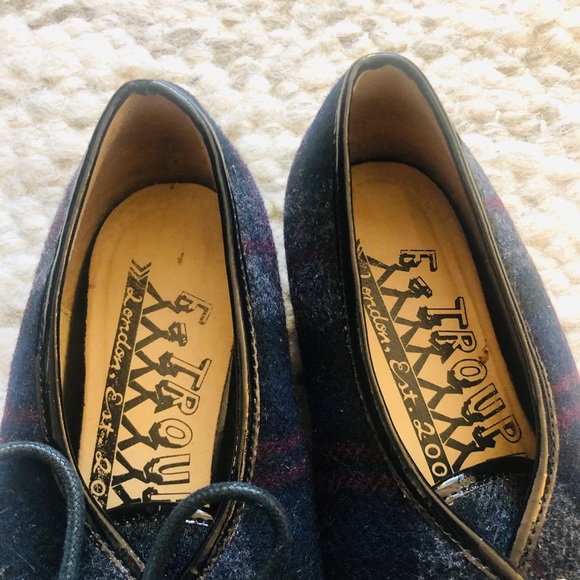 F-Troupe Tartan wool lace-ups - Picture 4 of 5